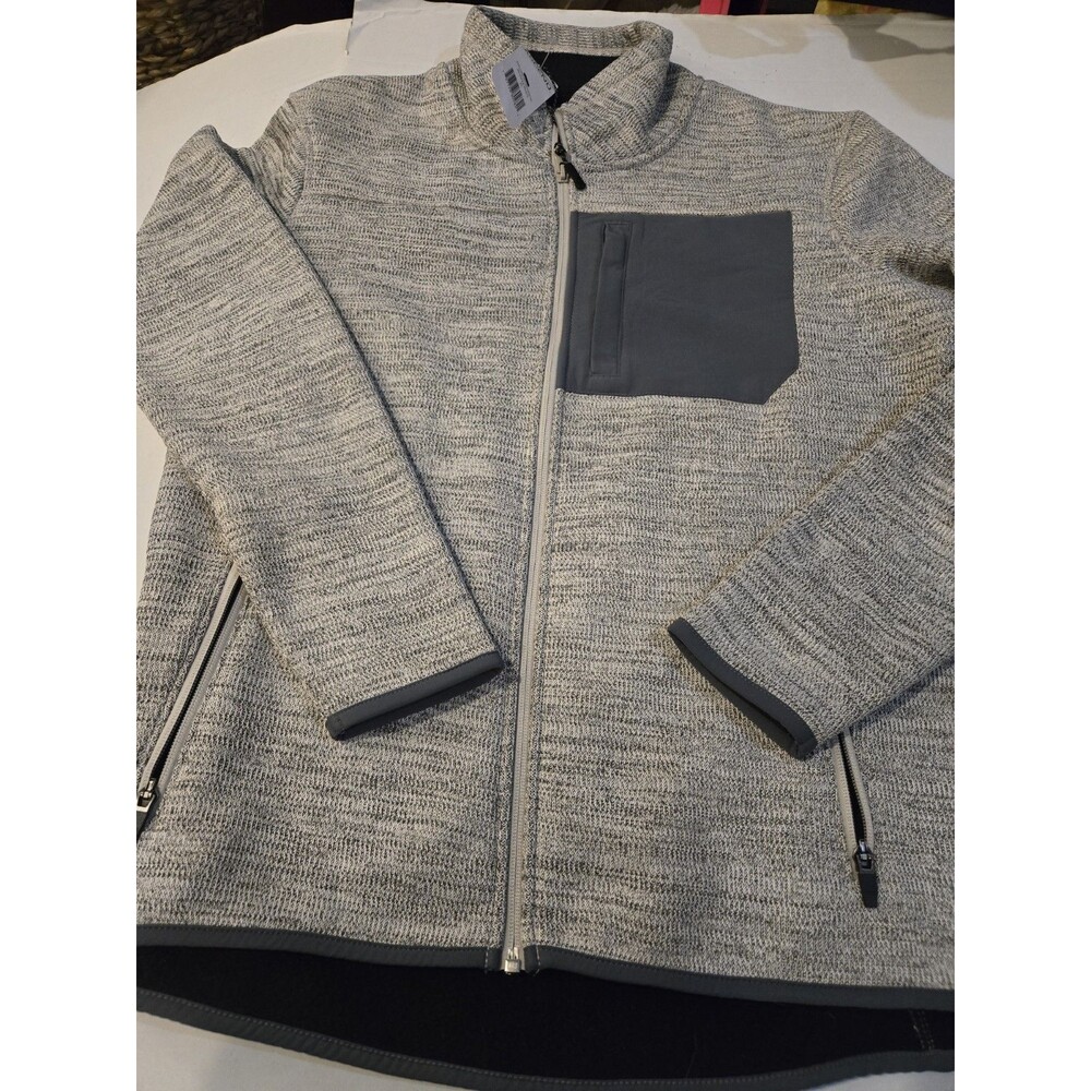 Ascend Brand Full-zip Fleece Jacket Men’s Size XL Beige Great Condition No Hood